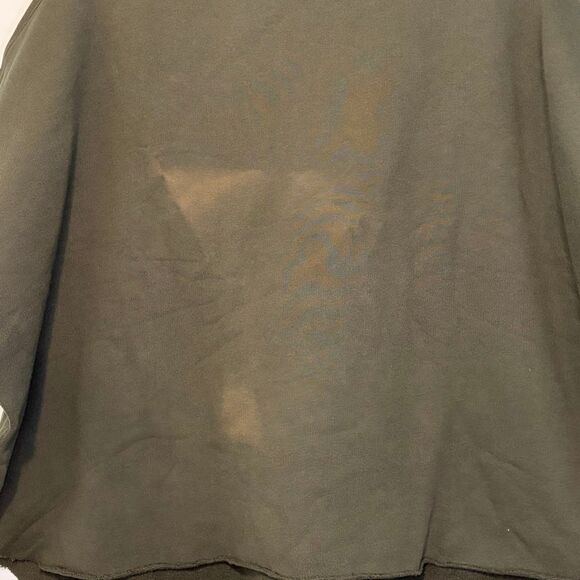 Frank and Eileen Audrey Funnel Neck Capelet Dark Green French Terry Knit OS - Picture 4 of 7